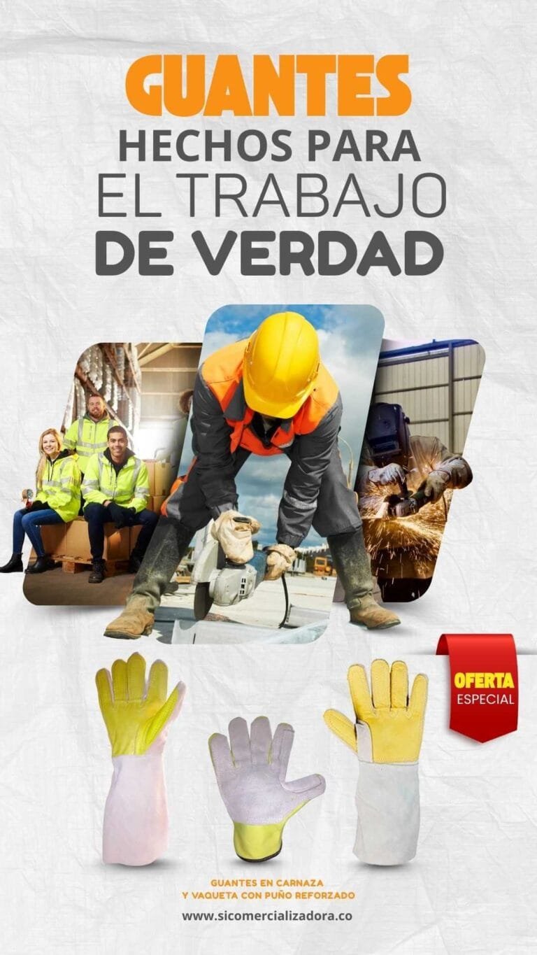 Guantes carnaza y Vaqueta