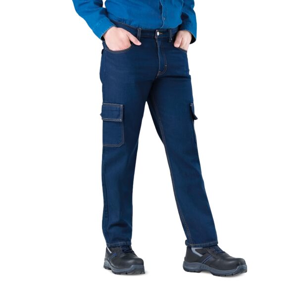 Pantalón en Jean tipo cargo Hombre