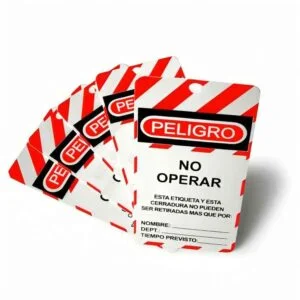 Tarjeta Plástica de Bloqueo